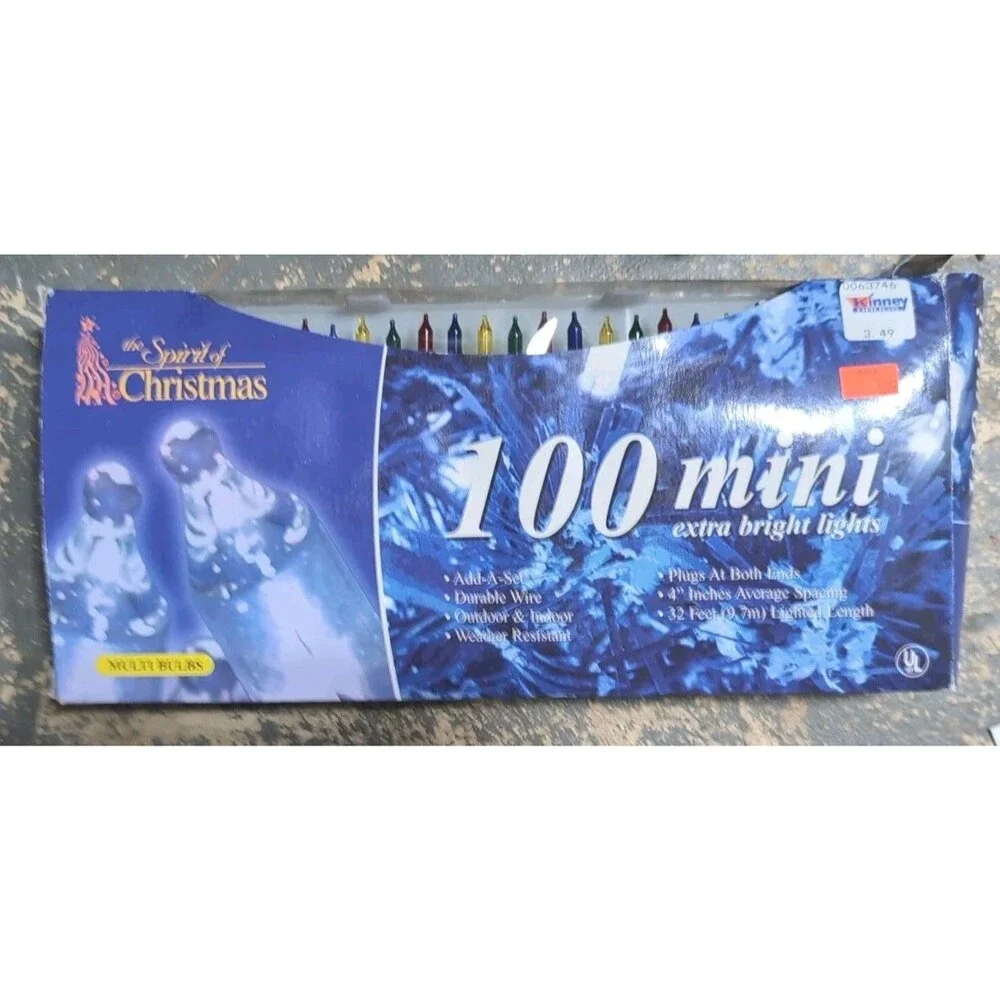 Vintage The Spirit Of Christmas Lights Lot